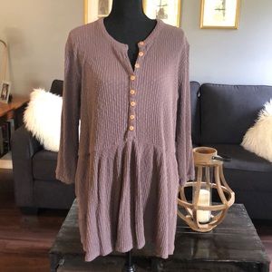 Free people/FP beach Blossom button tunic/dress S